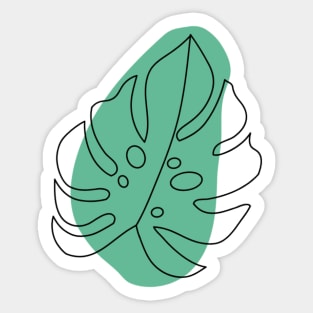 Boho leaves Sticker